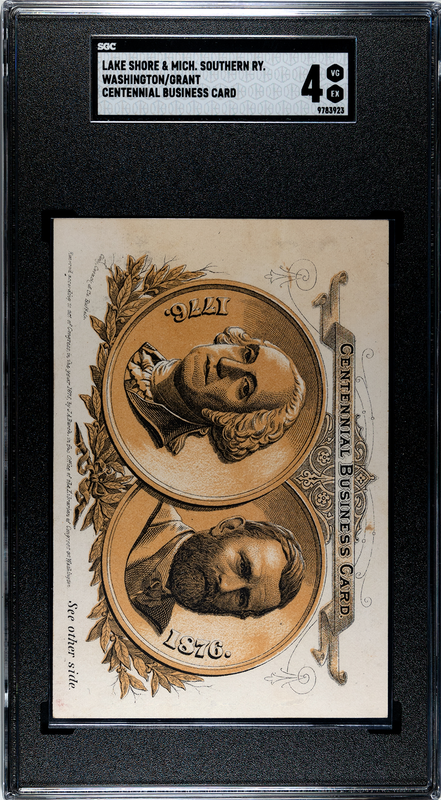 Centennial Business Card Celebrated America’s First 100 Years – Pre-War ...